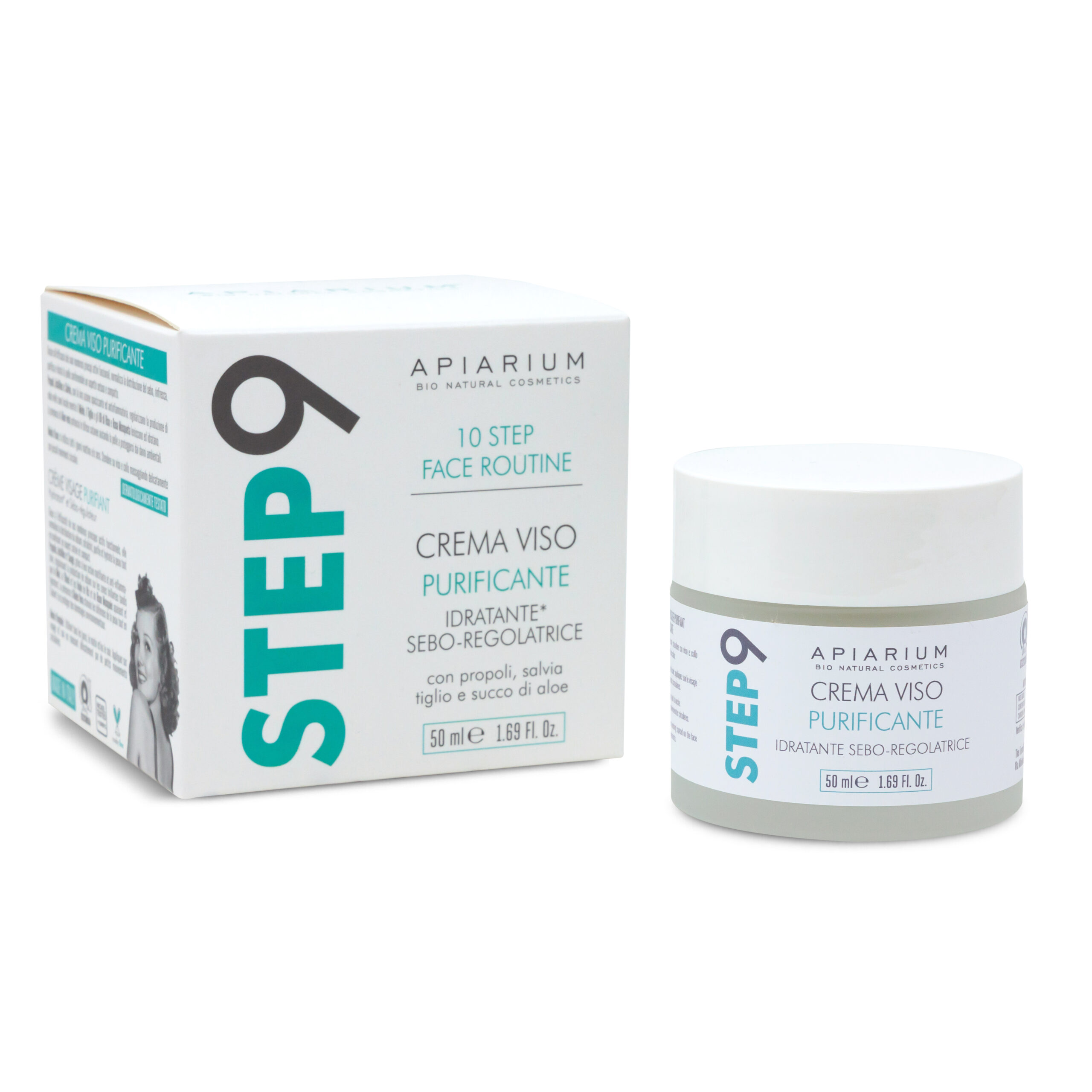 Apiarium Crema Viso Purificante Idratante Bio – STEP 9