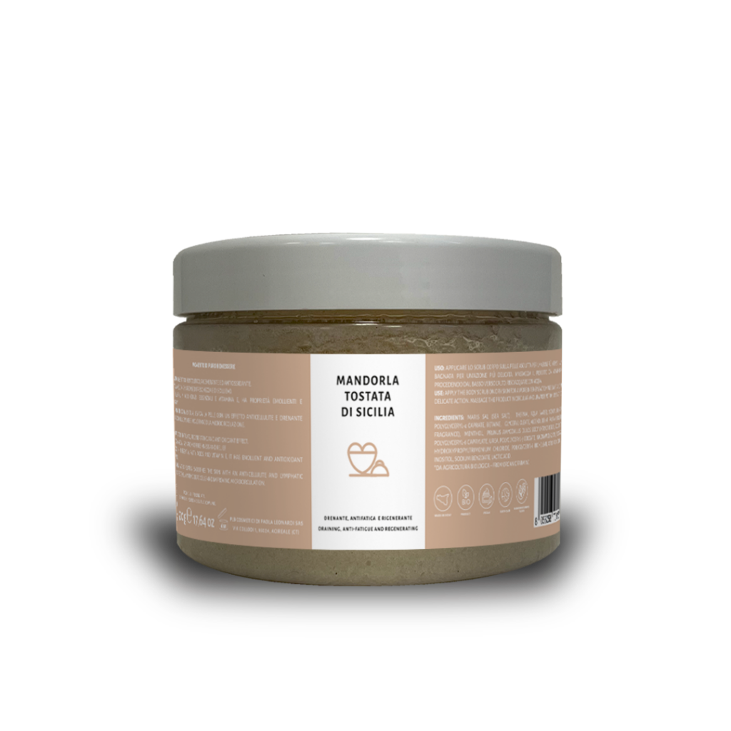 Ellethic GRANITA Scrub Corpo Effetto Freddo Mandorla Tostata 500 gr