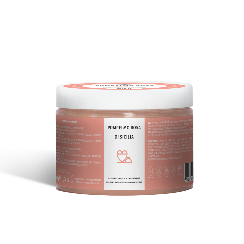 Ellethic GRANITA Scrub Corpo Effetto Freddo Pompelmo Rosa 500 gr