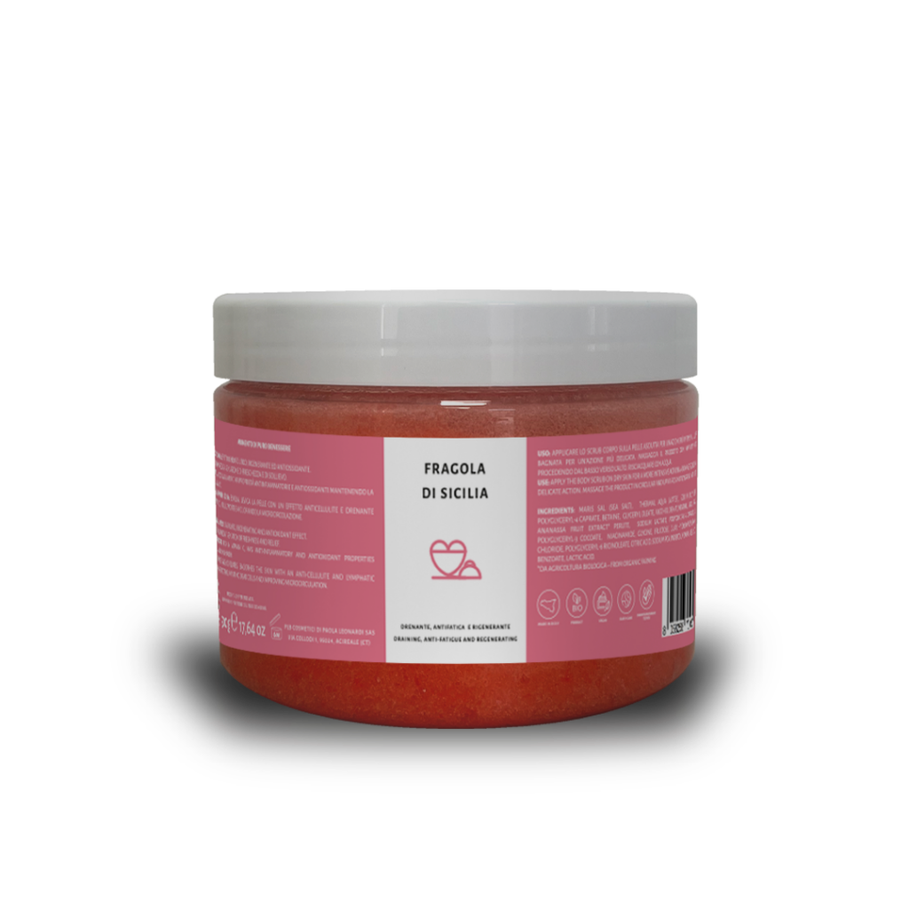 Ellethic GRANITA Scrub Corpo Effetto Freddo Fragola 500 gr