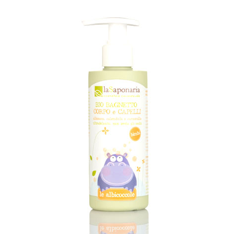 La Saponaria Le Albicoccole Bio Bagnetto Corpo e Capelli 190ml