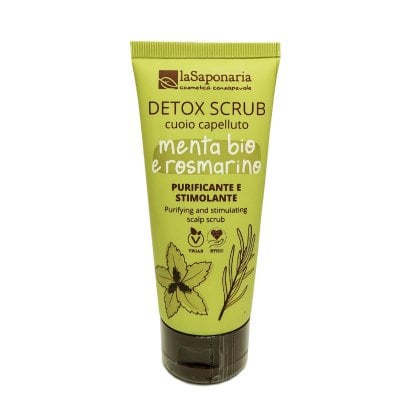 La Saponaria Scrub Cuoio Capelluto Detox - Menta Bio e Rosmarino 100ml