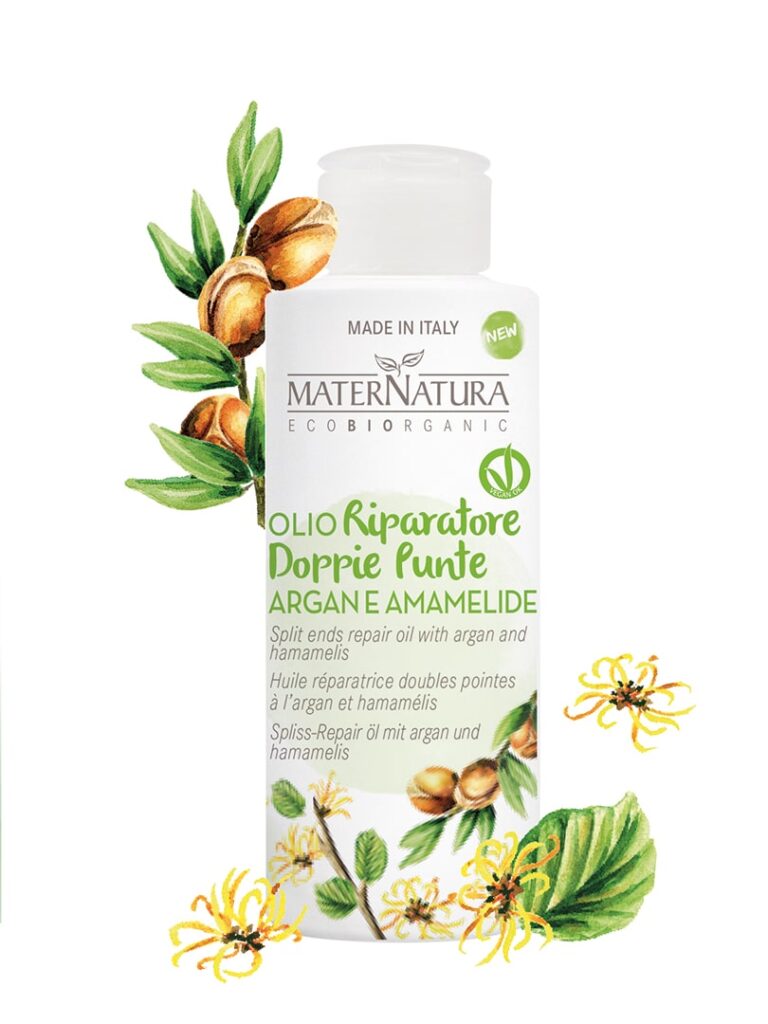Maternatura Olio Riparatore Doppie Punte Argan e Amamelide 50ml