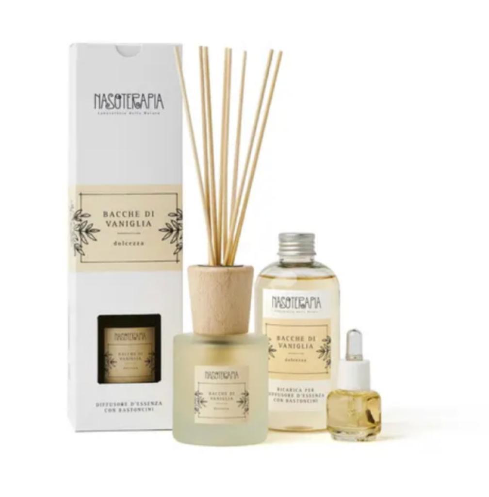 Nasoterapia Diffusore cin bastoncini 100 ml BACCHE DI VANIGLIA