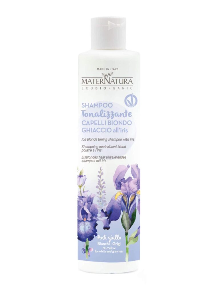 Maternatura Shampoo Tonalizzante Capelli Biondo Ghiaccio all'Iris 250ml