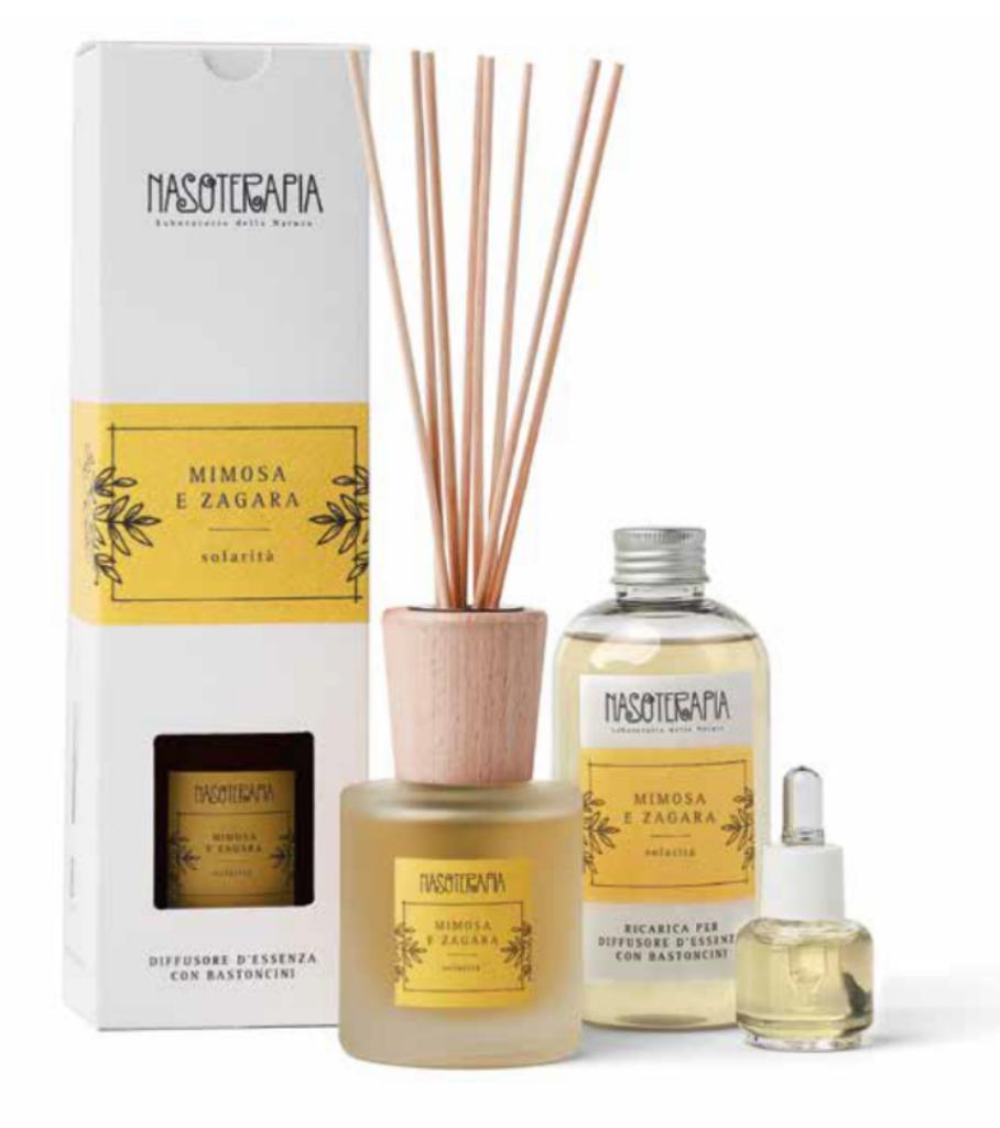 Nasoterapia Diffusore con bastoncini 100 ml MIMOSA E ZAGARA