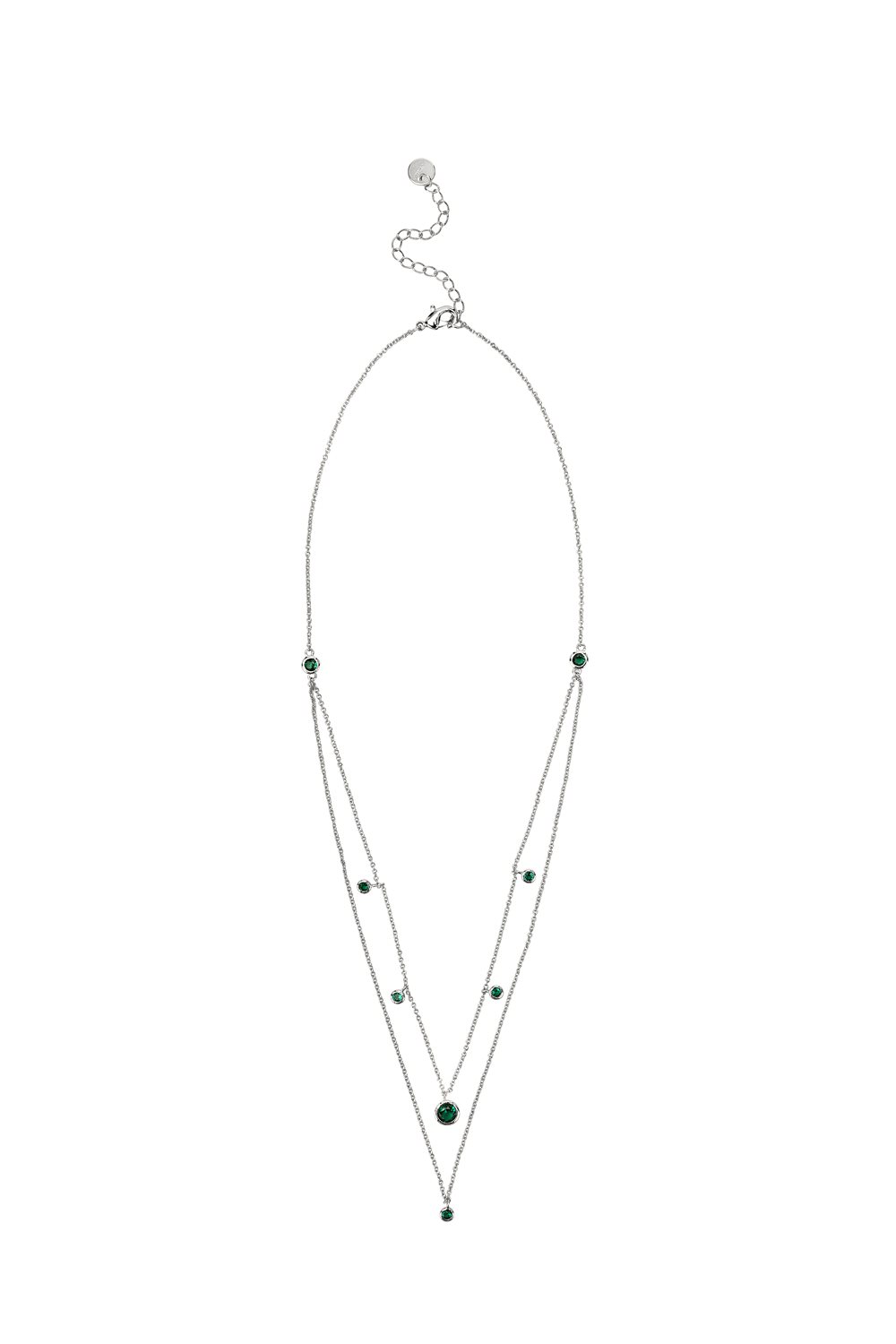 Veramè Collana Claudia Argento Verde