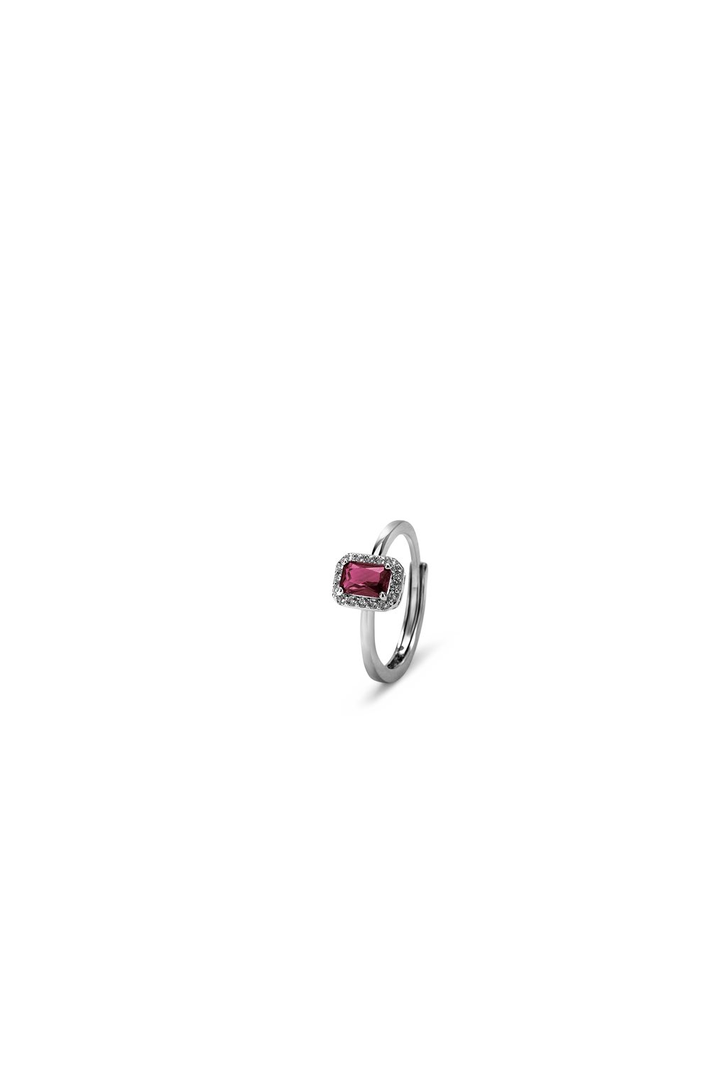 Veramé Anello Anastasia Argento Rosso