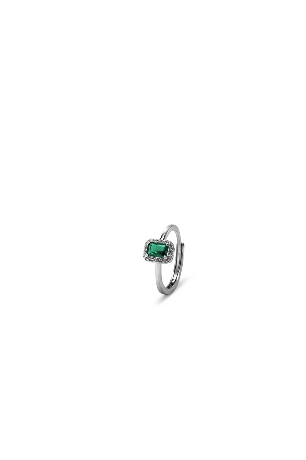 Veramé Anello Anastasia Argento Verde