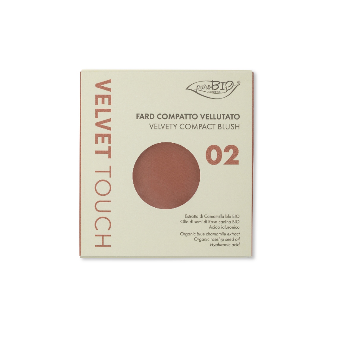 Purobio Velvet Touch Compact Blush 02 Refill - Nude Pescato