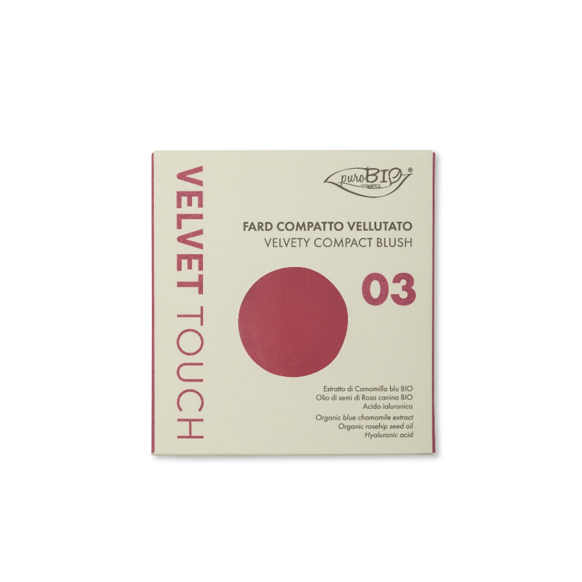 Purobio Velvet Touch Compact Blush 03 Refill - Fragola Matte