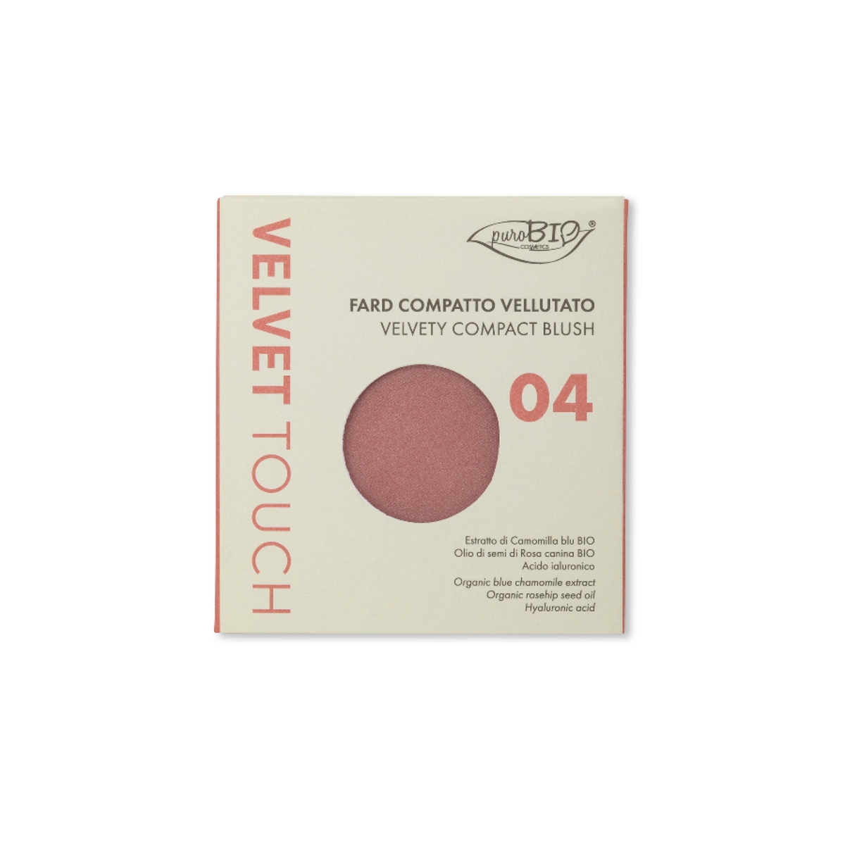 Purobio Velvet Touch Compact Blush 04 Refill - Corallo