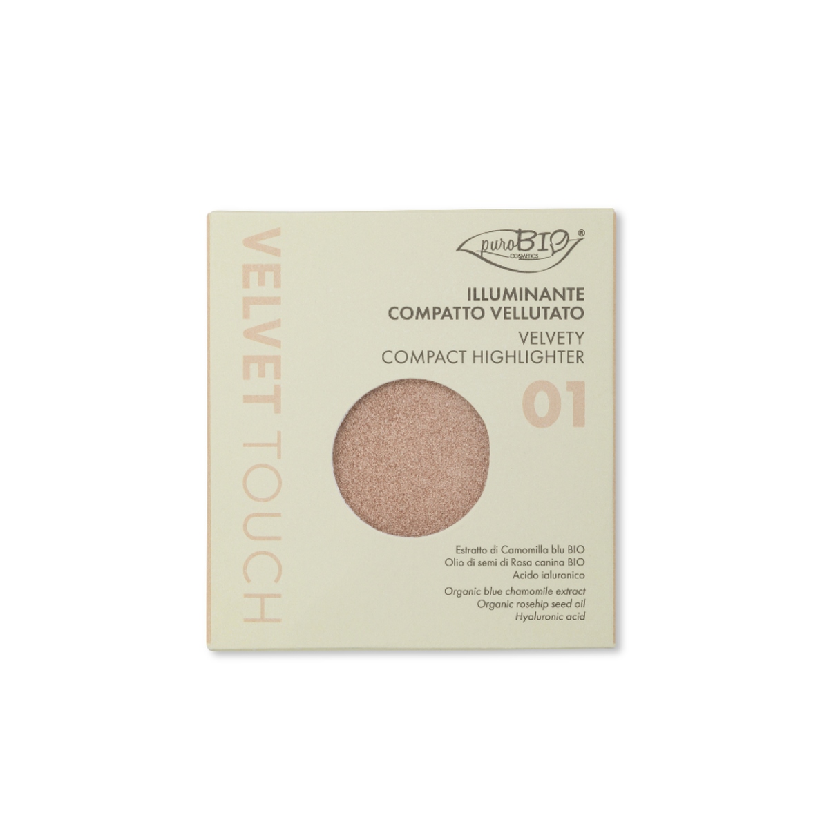 Purobio Velvet Touch Compact Highlighter 01 Refill - Perla Soft