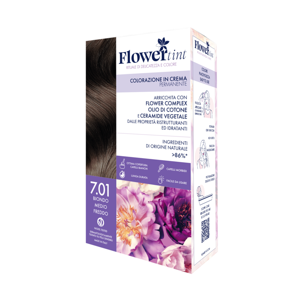 Flower Tint Colorazione Permanente 7.01 biondo medio freddo